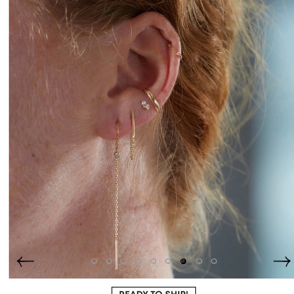 Catbird Dewdrop Flatback Stud (Single) - image 4